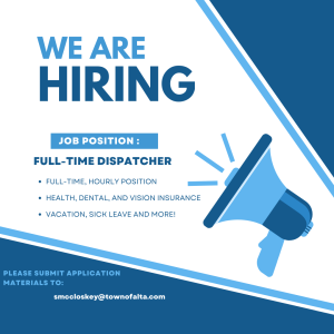 We're Hiring! Full-Time Dispatcher